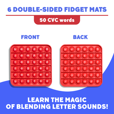 6 Extra CVC Fidget Mats (Word Pop).